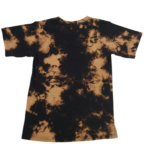 ACDC AC/DC Highway To Hell T Shirt Adult S Tie Dye Metal Rock Black Bleach Wash - Picture 7 of 8